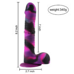 Angus Silicone Suction Cup Dildo Size