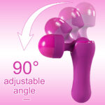 90-degree adjustable angle wand vibrator