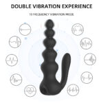 10 vibration Beading Prostate Vibrator Anal Plug