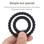 Jax Silicone Double Cock Ring-B