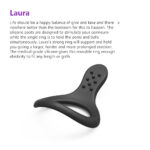 Laura Silicone Dual Stimulations Cock Ring