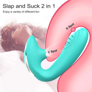 Orena U-shaped Slap and Suck 2 in 1 Wearable Vibrator