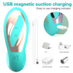 USB Magnetic Charging Slap and Suck 2 in 1 Wearable Vibrator