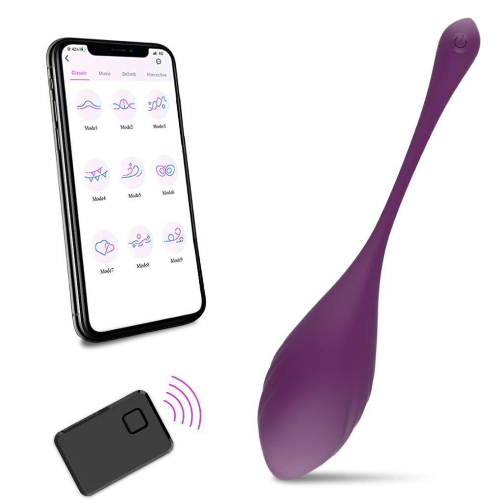 App and Remote Controlled Silicone Love Egg Vibrator