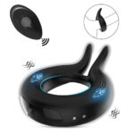 Rabbit Ear Design Silicone Vibrator Cock Ring