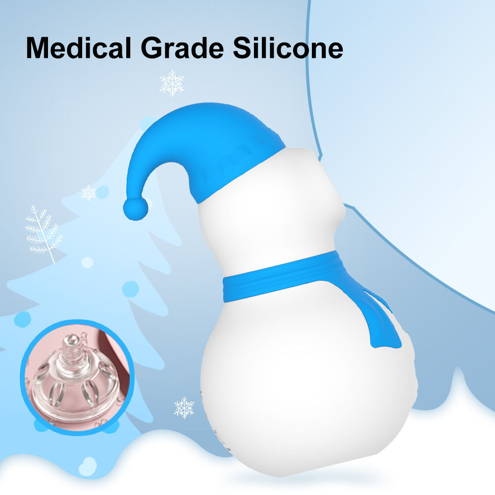 Medical Grade Silicone Snowman Clit Sucker Vacuum Stimulator