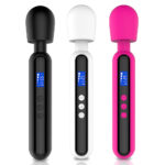 Rechargeable LCD Vibrating Wand Massager