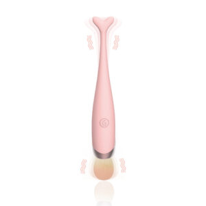 Silicone Fishtail Makeup Brush Vibrator in Pink